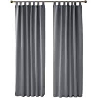 Deconovo Cortinas Dormitorio Moderno Tela Suave Gruesa para Ventanas de Habitación Juvenil con Trabillas 2 Piezas 140 x…